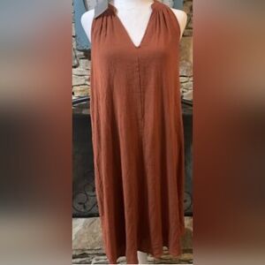 Garnet Hill Terracotta Cover Up Dress